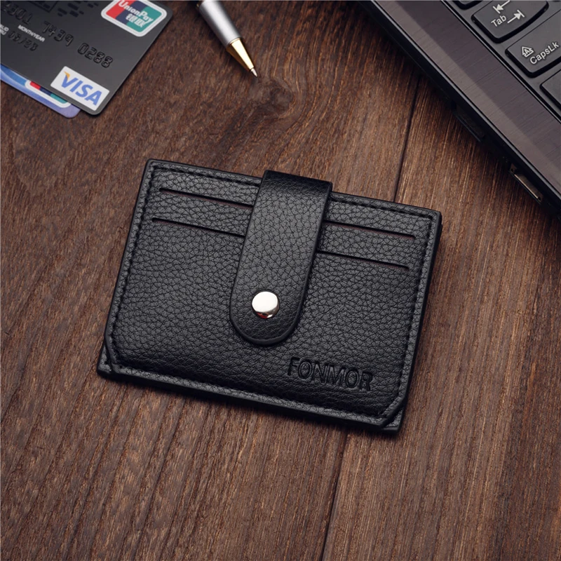 Geestock erkek cüzdan MİNİ kart çantası Ultra İnce Kredi kimlik kartı tutucu Para Çantası Durumda Kadın İş bozuk para cüzdanı Cep