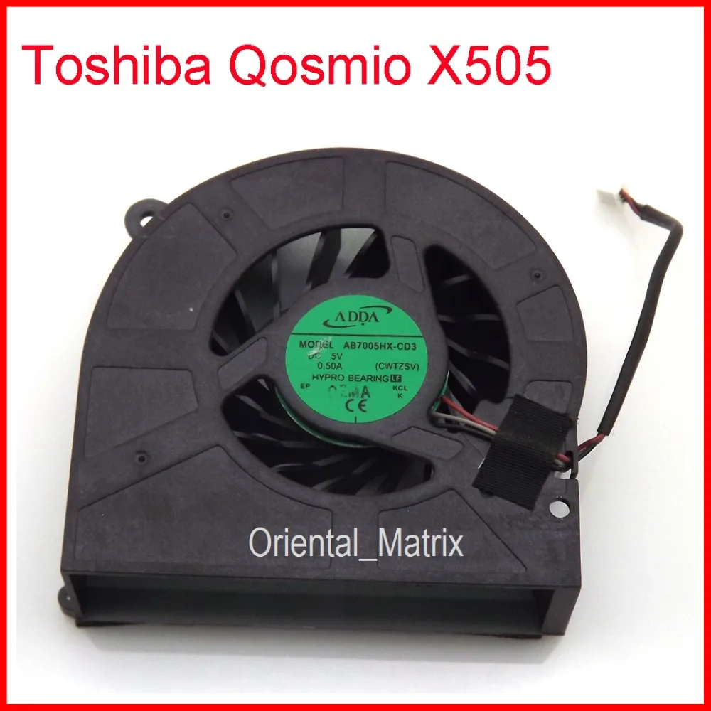 Ücretsiz Kargo Yeni AB7005HX-CD3 DC5V 0.5 A Toshiba Qosmio X505 X505-Q870 CPU Soğutucu Soğutma Fanı