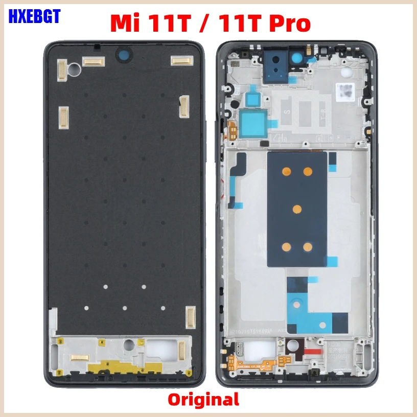 Orijinal Xiaomi Mi 11T, 11T Pro 11T LCD Ön Çerçeve Konut Orta Çerçeve Çerçeve Plaka Smartphone Onarım Parçaları