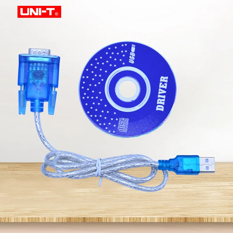 UNI-T UT61E Dijital Multimetre RS232 to USB kablosu Yazılım CD'si ile PC aktarım kablosu UT61A UT61B UT61C UT61D UT61E