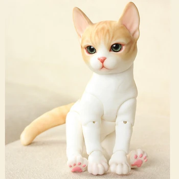 BJD SD Bebek 1/8 Pet kedi Bir doğum günü hediyesi Yüksek Kaliteli Belden kukla Oyuncaklar hediye Dolly Modeli çıplak Koleksiyonu