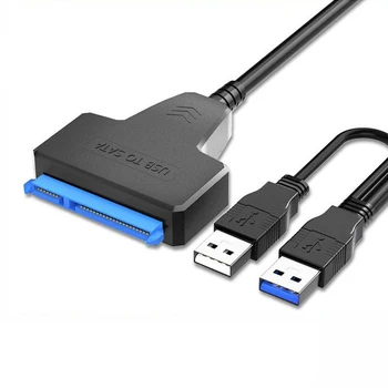 SATA USB 3.0 / 2.0 Kablo Adaptörü 6 Gbps'ye Kadar 7+15/22 pin Desteği 2.5 İnç Harici SSD HDD Sabit Disk Sata III SATA 3